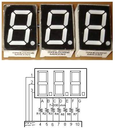 Multiplexed Seven-Segment LED Display for Arduino Nano