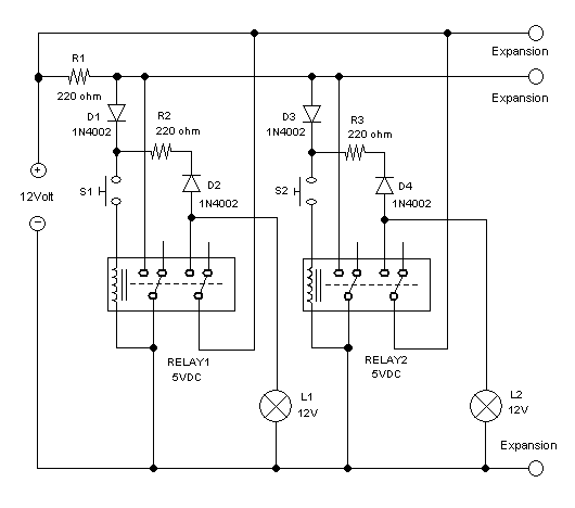 Hamuro's Fastest Quiz Controller Circuit Using Relays