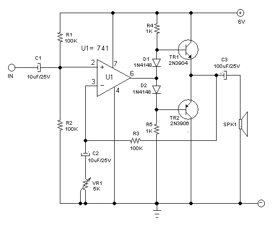 Small Amplifier Schematic Diagram