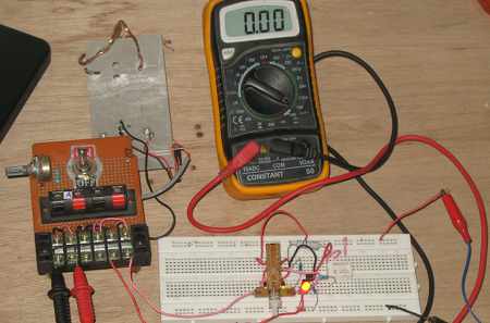 Figure 1. Assembled Hamuro's Electronic Fuse/Circuit Breaker Circuit