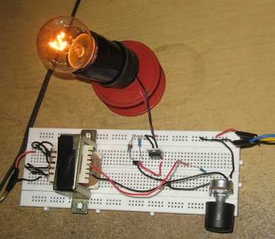 Figure 1. Assembled Audio Controlled Disco Light Circuit