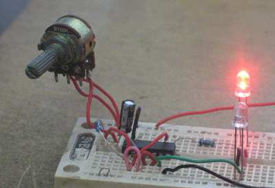 Figure 1. Assembled Inverter Flip-Flop Circuit